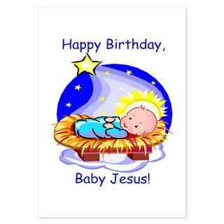 HAPPY BIRTHDAY, BABY JESUS Flat Cards by Admin_CP6108817