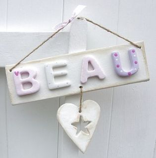 personalised vintage heart plaque by i love vera