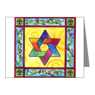 Star of David Note Cards (Pk of 10) by psrock