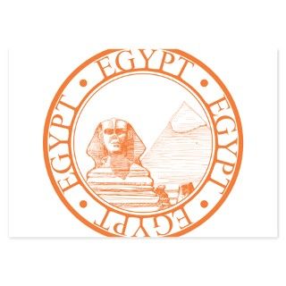 Grunge Vintage Egypt Stamp Invitations by patzign2