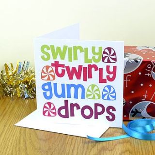 gum drops christmas card by mirrorin