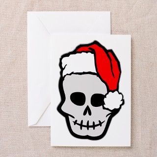 Christmas Santa Skull Greeting Cards (Pk of 10) by wannamakeout