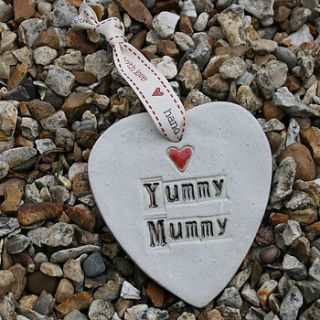 'yummy mummy' hanging heart by juliet reeves designs