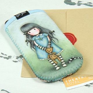 gorjuss forget me not phone sleeve by lisa angel homeware and gifts