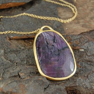 deep lavender precious sapphire necklace by embers semi precious and gemstone designs