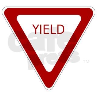 Yield Sign Keychains by iStudioDesigns