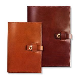 personalised leather notebook by tanner bates