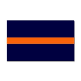 Auburn Thin Orange Line Rectangle Decal by TheDesignWheel