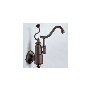 De Dion One Handle Wall Mount Pot Filler Kitchen Faucet in Weathered