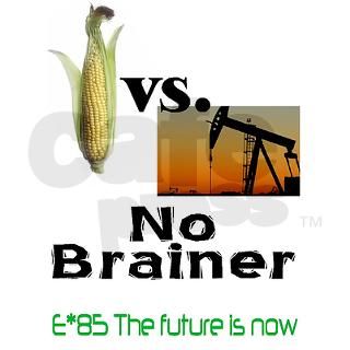 Corn vs Oil Car Bumper Rectangle Decal by e_85_gas