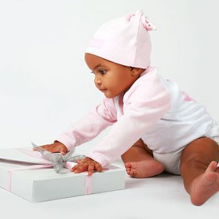 baby girl top & hat set by give greetings