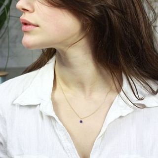 semi precious stone necklace by lisa angel