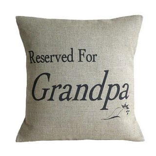 'reserved for…' cushion cover by vintage designs reborn