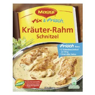 MAGGI fix & fresh creamy schnitzel with herbs (Kruter Rahm Schnitzel) (Pack of 4)  Mixed Spices And Seasonings  Grocery & Gourmet Food