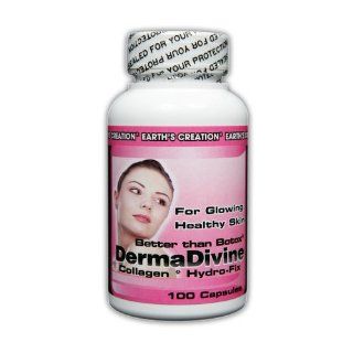 Earth's Creation Derma Divine Type I Collagen Hydro fix   100 Capsules  Skin Care Products  Beauty
