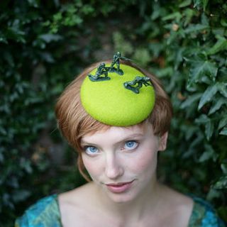 soldier on felt pillbox hat by the headmistress