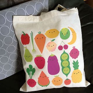 five a day tote bag by asking for trouble