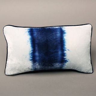 velvet dip dyed centre cushion by cream cornwall