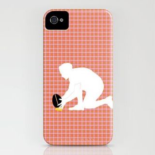 rugby player case for iphone by indira albert