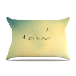KESS InHouse Lets Fly Away Fleece Pillow Case