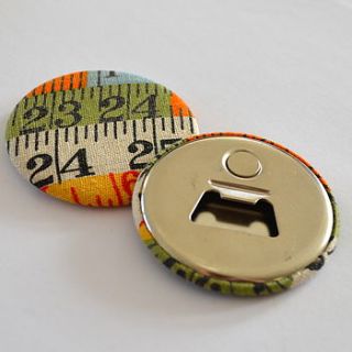 magnetic london fabric bottle opener by grace & favour home