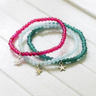clara friendship bracelet with silver star by bloom boutique