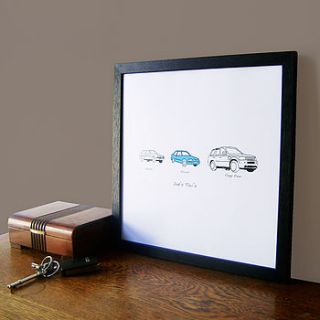 personalised carvolution print by oh studio