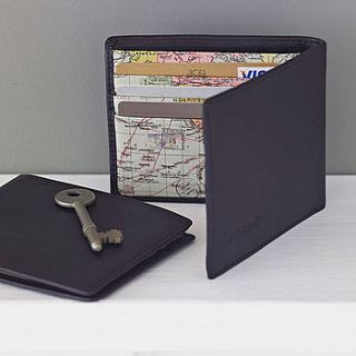 leather world map wallet by thelittleboysroom