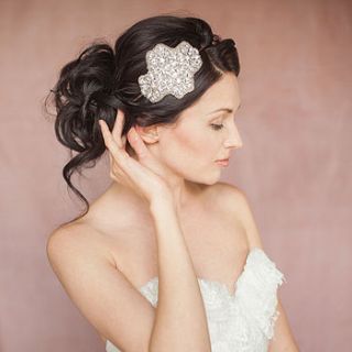 iris crystal wedding bridal headband by britten weddings