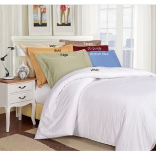 Simple Luxury 530 Thread Count Egyptian Cotton Solid Duvet Cover Set