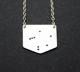 shield shaped zodiac constellation necklace by oh someday jewellery