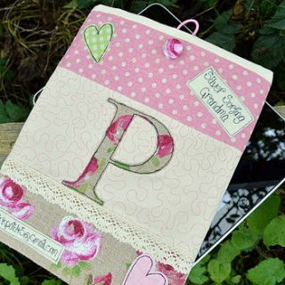 personalised vintage inspired tablet cover by sew very english