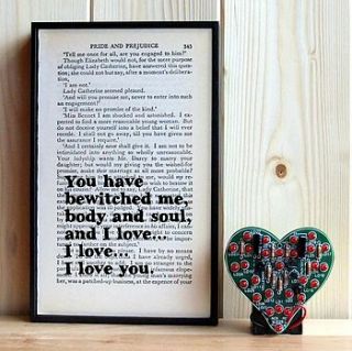 mr darcy romantic quote print by bookishly