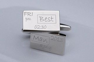 personalised wedding cufflinks by capture & keep