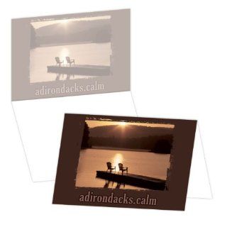 ECOeverywhere Adirondacks.calm Boxed Card Set, 12 Cards and Envelopes, 4 x 6 Inches, Multicolored (bc14254)  Blank Postcards 