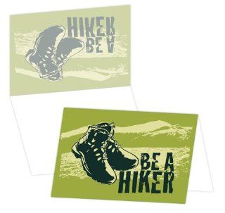 ECOeverywhere Be A Hiker Boxed Card Set, 12 Cards and Envelopes, 4 x 6 Inches, Multicolored (bc14327)  Blank Postcards 
