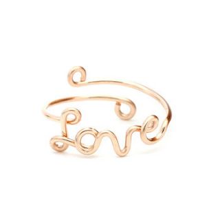 rose gold filled love ring by regalrose