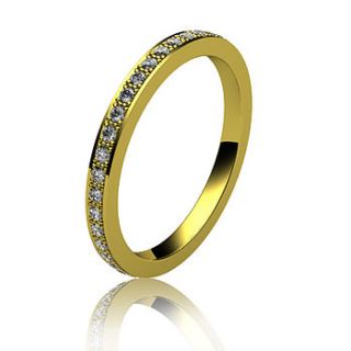 yellow gold full eternity ring by flawless jewellery