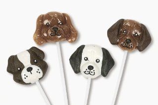 Dog Head Lollipop Suckers (1 dz)  Suckers And Lollipops  Grocery & Gourmet Food