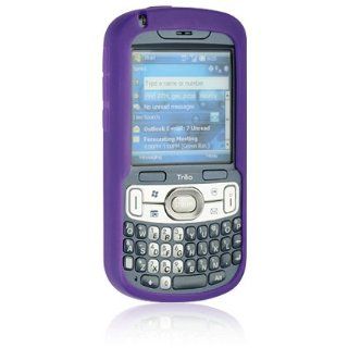 NEW PURPLE SOFT RUBBER/SILICONE SKIN CASE COVER FOR PALM TREO 800w 800 PHONE Cell Phones & Accessories