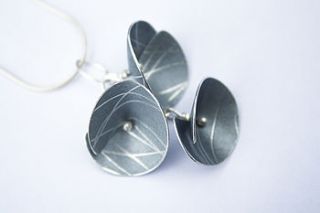 porth pewter or bronze coloured pendant by carole allen silver jewellery