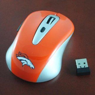 NFL Denver Broncos Wireless Mouse  Sports Fan Computer Mice  Sports & Outdoors