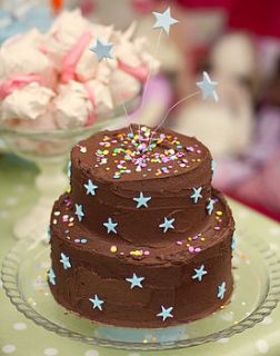 chocolate star cake decoration kit by dottie and belle