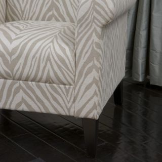 Home Loft Concept Tatum Zebra Fabric Club Chair