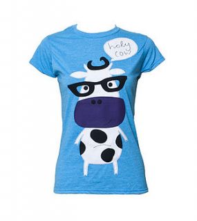 cow applique t shirt by not for ponies