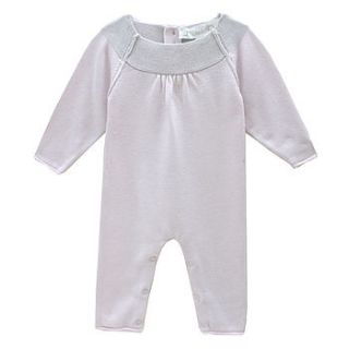 baby girl cashmere knitted rompersuit by chateau de sable