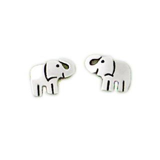 Far Fetched Sterling Silver Elephant Post Earrings Far Fetched Whimsical Jewelry Jewelry
