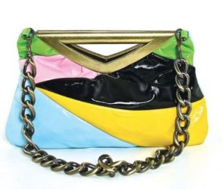 Far Nine Designer Inspired Patent Color Block Handbag Shoes