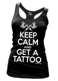 Cartel Ink Women's Keep Calm & Get a Tattoo Racer Back Tank Clothing