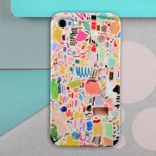 scribbles by mia christopher case for iphone by giant sparrows